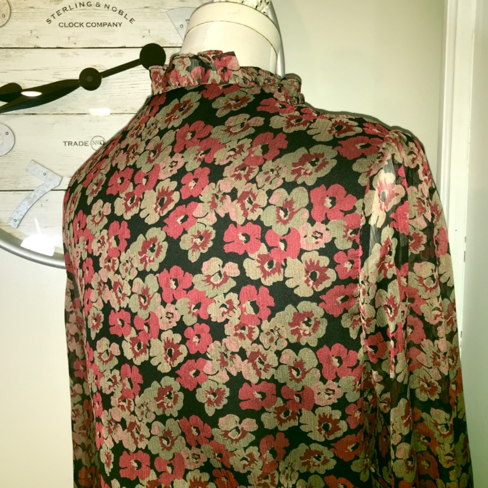 Ralph Lauren ‘cherry blossoms’ floral midi dress, size 8, great condition - Picture 6 of 16